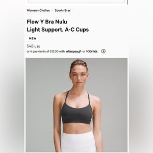 Lululemon Flo Y Bra Nulu